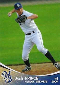 2009 Grandstand Helena Brewers #NNO25 Josh Prince Front