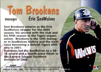 2009 Grandstand Erie SeaWolves #NNO Tom Brookens Back