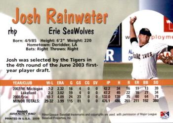 2009 Grandstand Erie SeaWolves #NNO Josh Rainwater Back