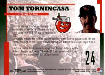 2009 Grandstand Fort Wayne TinCaps #NNO Tom Tornincasa Back