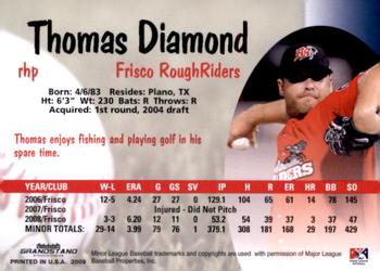 2009 Grandstand Frisco RoughRiders #NNO Thomas Diamond Back