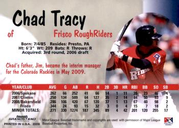 2009 Grandstand Frisco RoughRiders #NNO Chad Tracy Back