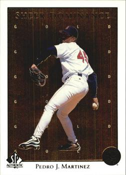 1998 SP Authentic - Sheer Dominance Gold #SD24 Pedro Martinez Front