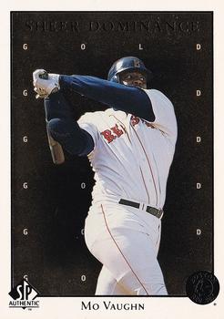 1998 SP Authentic - Sheer Dominance Gold #SD36 Mo Vaughn Front