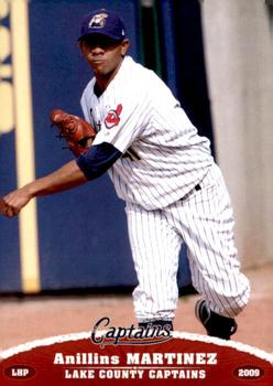 2009 Grandstand Lake County Captains #NNO Anillins Martinez Front