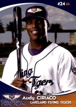 2009 Grandstand Lakeland Flying Tigers #NNO Audy Ciriaco Front