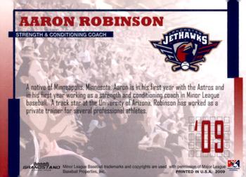 2009 Grandstand Lancaster JetHawks #NNO Aaron Robinson Back