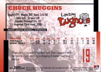 2009 Grandstand Lansing Lugnuts #NNO Chuck Huggins Back