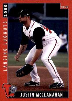 2009 Grandstand Lansing Lugnuts #NNO Justin McClanahan Front