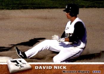 2009 Grandstand Missoula Osprey #NNO David Nick Front