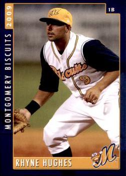 2009 Grandstand Montgomery Biscuits #NNO Rhyne Hughes Front