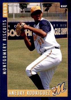 2009 Grandstand Montgomery Biscuits #NNO Aneury Rodriguez Front