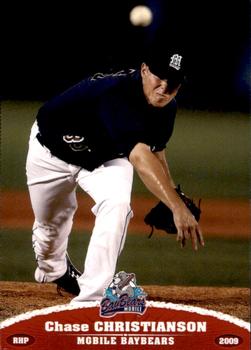 2009 Grandstand Mobile BayBears #NNO Chase Christianson Front