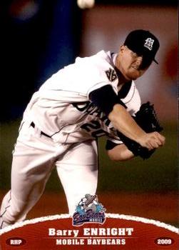 2009 Grandstand Mobile BayBears #NNO Barry Enright Front