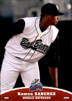 2009 Grandstand Mobile BayBears #NNO Ramon Sanchez Front