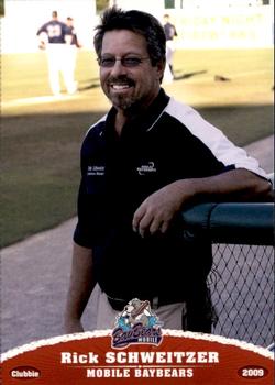 2009 Grandstand Mobile BayBears #NNO Rick Schweitzer Front