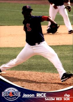 2009 Grandstand Salem Red Sox #NNO Jason Rice Front