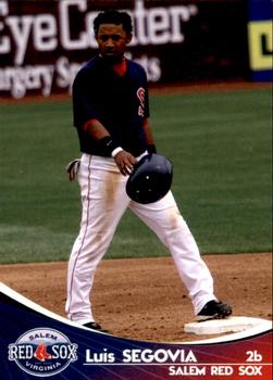 2009 Grandstand Salem Red Sox #NNO Luis Segovia Front