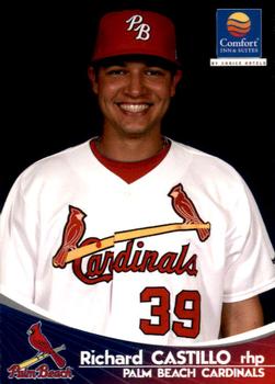 2009 Grandstand Palm Beach Cardinals #NNO Richard Castillo Front