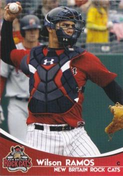 2009 Grandstand New Britain Rock Cats #NNO Wilson Ramos Front