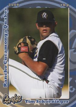 2009 Grandstand Rancho Cucamonga Quakes #NNO Tim Schoeninger Front