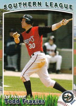 2009 Grandstand Southern League Top Prospects #NNO Todd Frazier Front