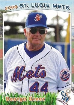 2009 Grandstand St. Lucie Mets #NNO George Greer Front