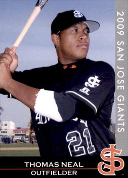 2009 Grandstand San Jose Giants #28 Thomas Neal Front