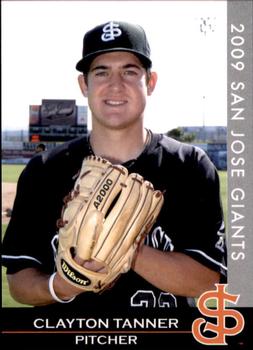 2009 Grandstand San Jose Giants #33 Clayton Tanner Front