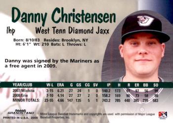 2009 Grandstand West Tenn Diamond Jaxx #NNO Danny Christensen Back