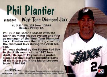 2009 Grandstand West Tenn Diamond Jaxx #NNO Phil Plantier Back