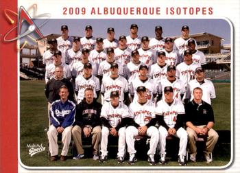 2009 MultiAd Albuquerque Isotopes #1 Team Photo Front