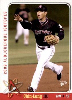 2009 MultiAd Albuquerque Isotopes #17 Chin-Lung Hu Front