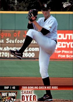 2009 MultiAd Bowling Green Hot Rods #9 Shane Dyer Front