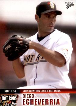 2009 MultiAd Bowling Green Hot Rods #10 Diego Echeverria Front