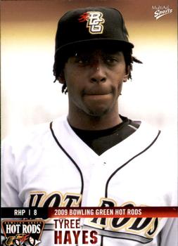 2009 MultiAd Bowling Green Hot Rods #13 Tyree Hayes Front