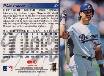 1998 Donruss #31 Mike Piazza Back