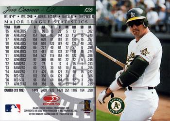 1998 Donruss #125 Jose Canseco Back