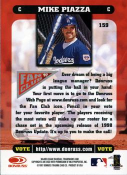 1998 Donruss #159 Mike Piazza Back