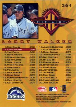 1998 Donruss #364 Larry Walker Back