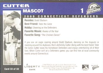 2009 MultiAd Connecticut Defenders #33 Cutter Back