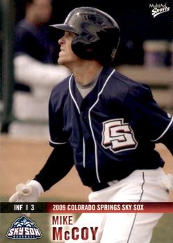 2009 MultiAd Colorado Springs Sky Sox #14 Mike McCoy Front