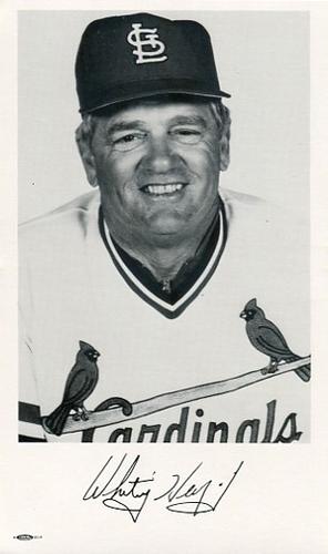 1988 St. Louis Cardinals Photocards #NNO Whitey Herzog Front