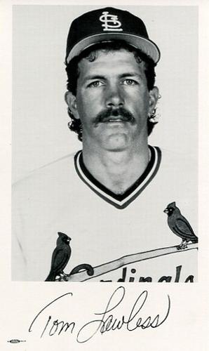 1988 St. Louis Cardinals Photocards #NNO Tom Lawless Front