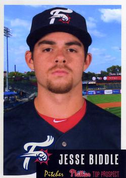 2015 Grandstand Reading Fightin Phils Top Prospects #7 Jesse Biddle Front