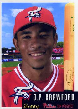 2015 Grandstand Reading Fightin Phils Top Prospects #1 J.P. Crawford Front