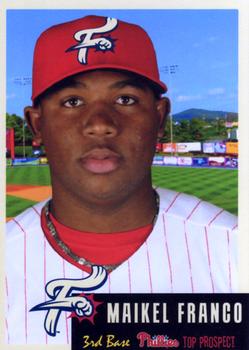 2015 Grandstand Reading Fightin Phils Top Prospects #3 Maikel Franco Front