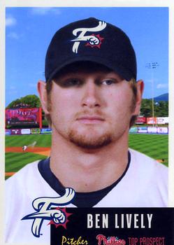 2015 Grandstand Reading Fightin Phils Top Prospects #8 Ben Lively Front