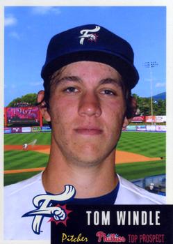 2015 Grandstand Reading Fightin Phils Top Prospects #6 Tom Windle Front
