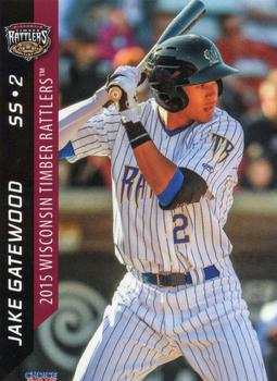 2015 Choice Wisconsin Timber Rattlers #08 Jake Gatewood Front